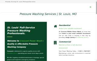 Crescent Mobile Power Wash website