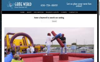 Game World Event Services website