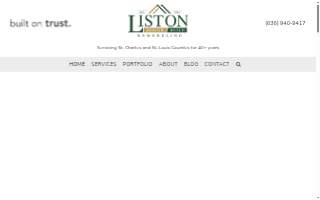 Liston Design Build website