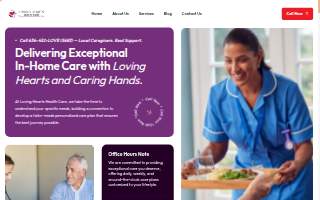 Loving Hearts Health Care website