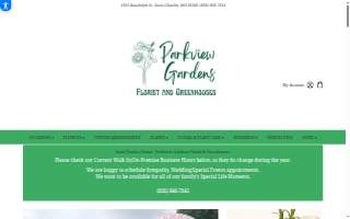 Parkview Gardens Florist & Greenhouses website