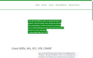 Rising Willow Counseling Services, LLC website