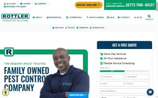 Rottler Pest Solutions website