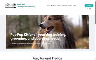 Pup Pup K9 Training & Grooming website