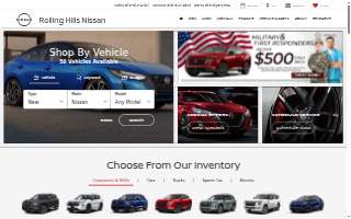 Rolling Hills Nissan website