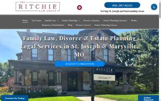 The Ritchie Law Group website