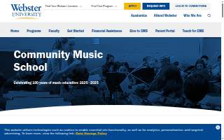 Community Music School of Webster University website