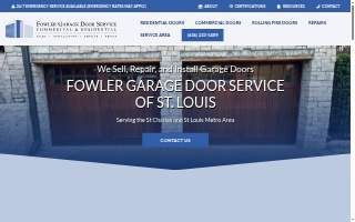 Fowler Garage Door Service of St. Louis website