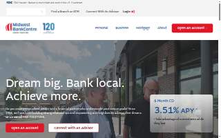 Midwest BankCentre website