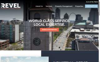 Revel Commercial Real Estate website