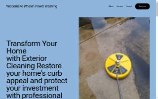 Whalen Power Washing LLC of Clayton website