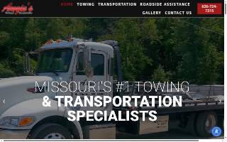 Augie's Towing & Transportation website