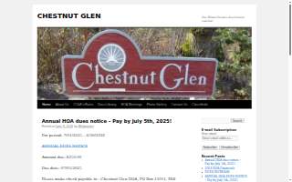 Chestnut Glen Senior Living website
