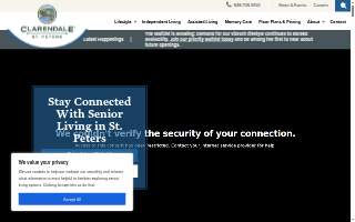 Clarendale of St. Peters website