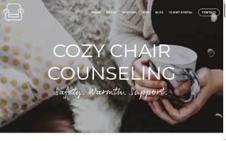Cozy Chair Counseling, LLC website