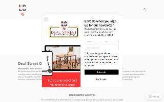 Deal Street Overstock Outlet website