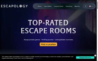 Escapology Escape Rooms St. Peters website