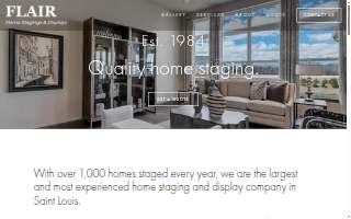 Flair Home Stagings & Displays of St. Peters website
