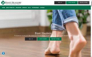 Foot Healers of St. Peters website