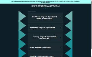 Import Specialists website