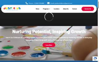 Just 4 Us Childcare website