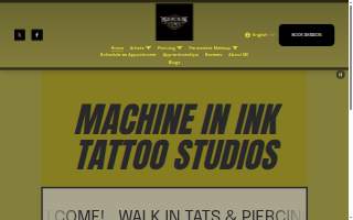 Machine in Ink Tattoo Studios of St. Peters website