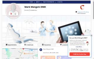 Mark Mangels DMD LLC website