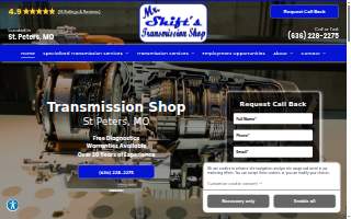 Mr. Shifts Transmission Shop of St. Peters website