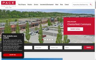 Pace Properties of St. Peters website