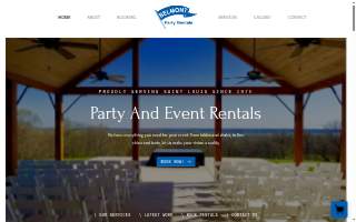 Belmont Party Rentals of University City website