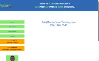 Bob Johnson Tutoring website