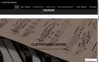 Clayton Piano website