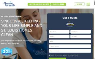 Cleaning Concepts of St Louis website