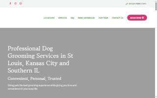 Four Pretty Paws Mobile Pet Spa website