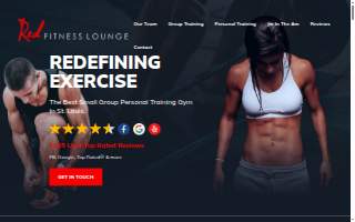 Red Fitness Lounge website