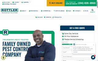 Rottler Pest Solutions of University City website