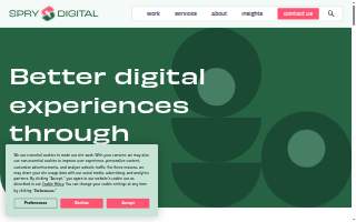 Spry Digital website