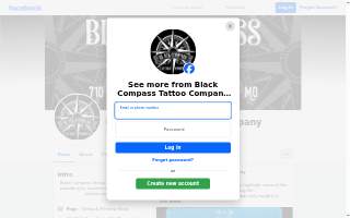 Black Compass Tattoo Company website