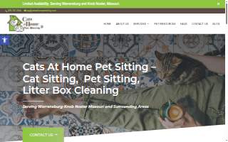 Cats at Home Pet Sitting website