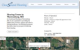 ClearSound Hearing of Warrensburg website