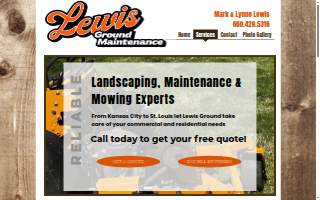 Lewis Ground Maintenance website