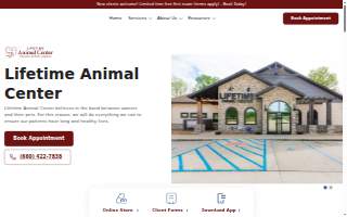 Lifetime Animal Center website