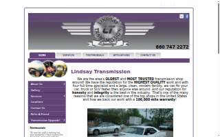 Lindsay Transmission website