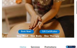 One Therapy Wellness website