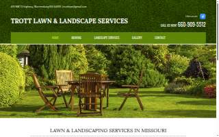 Trott Lawn & Landscape Services website