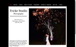 Fricke Studio Photography website