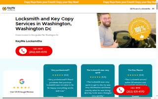 KeyMe Locksmiths of Washington website