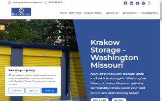 Krakow Storage - Washington Missouri website