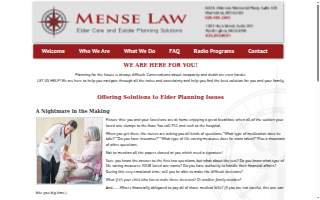 Mense Law Firm, LLC website