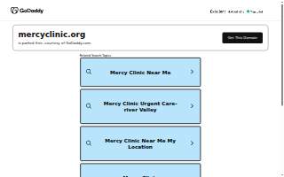 Mercy Clinic Women's Health website